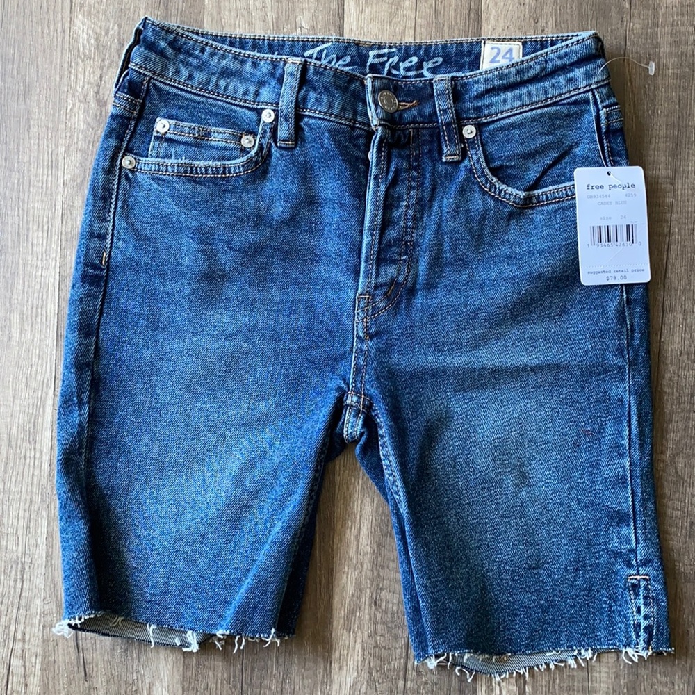 We the free blue shorts size 24